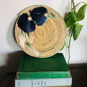 Wicker Trivet decor/ boho decor/